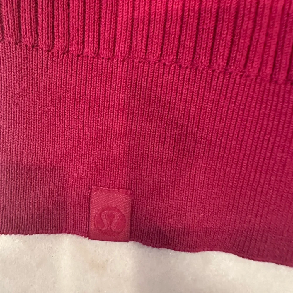 Lululemon Cotton-Blend Ribbed Sweater Wild Berry / Ripened Raspberry - Picture 8 of 8